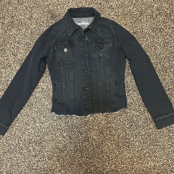 Miss Me Black Jean Jacket Slim Fit Classic - Picture 1 of 1